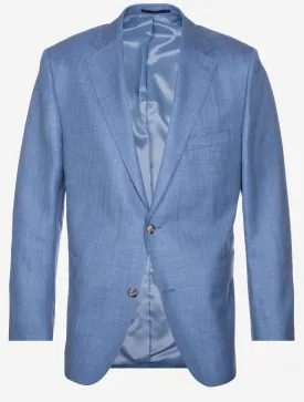 Wool Silk Linen Merano Jacket Light Blue