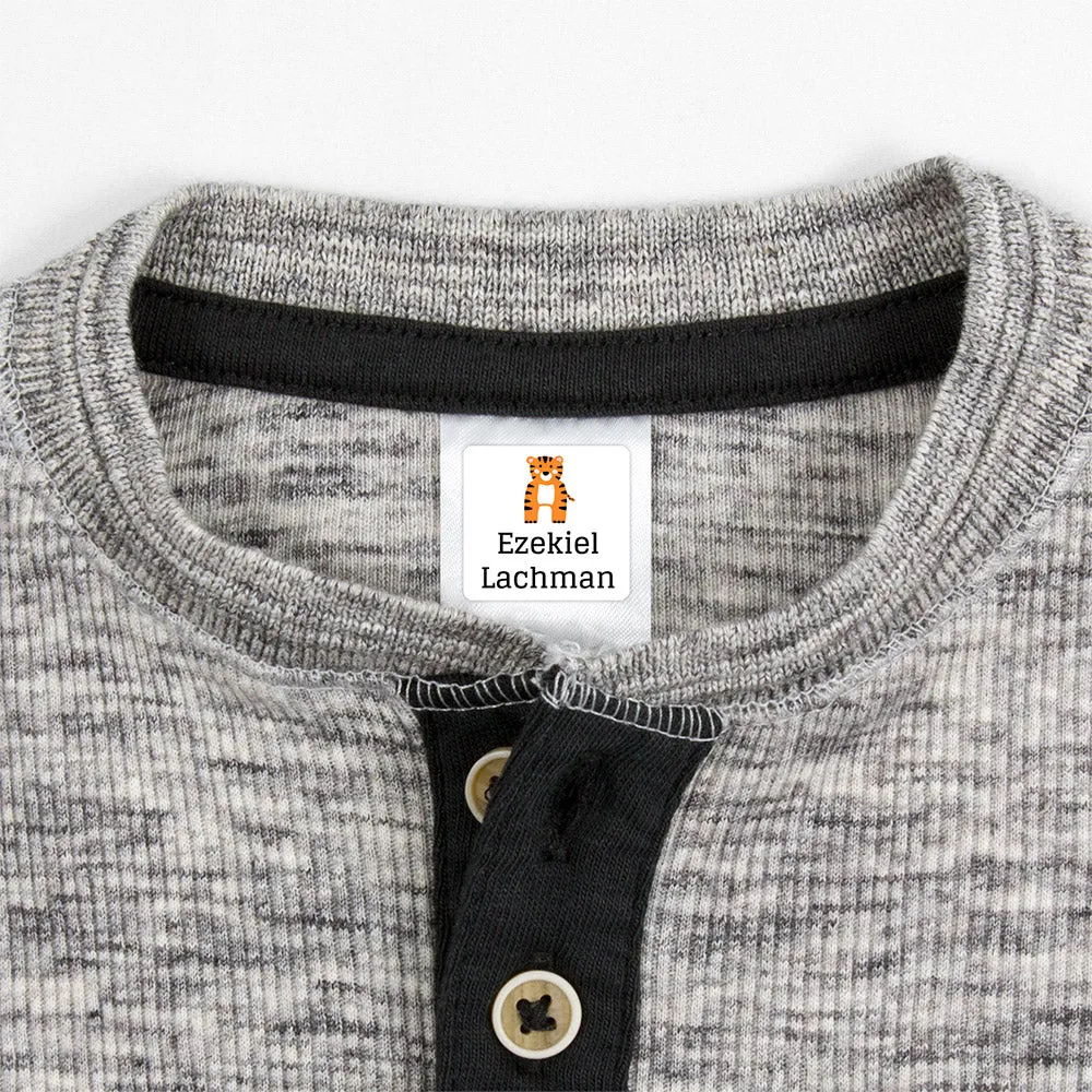 Zoo Animals Clothing Labels