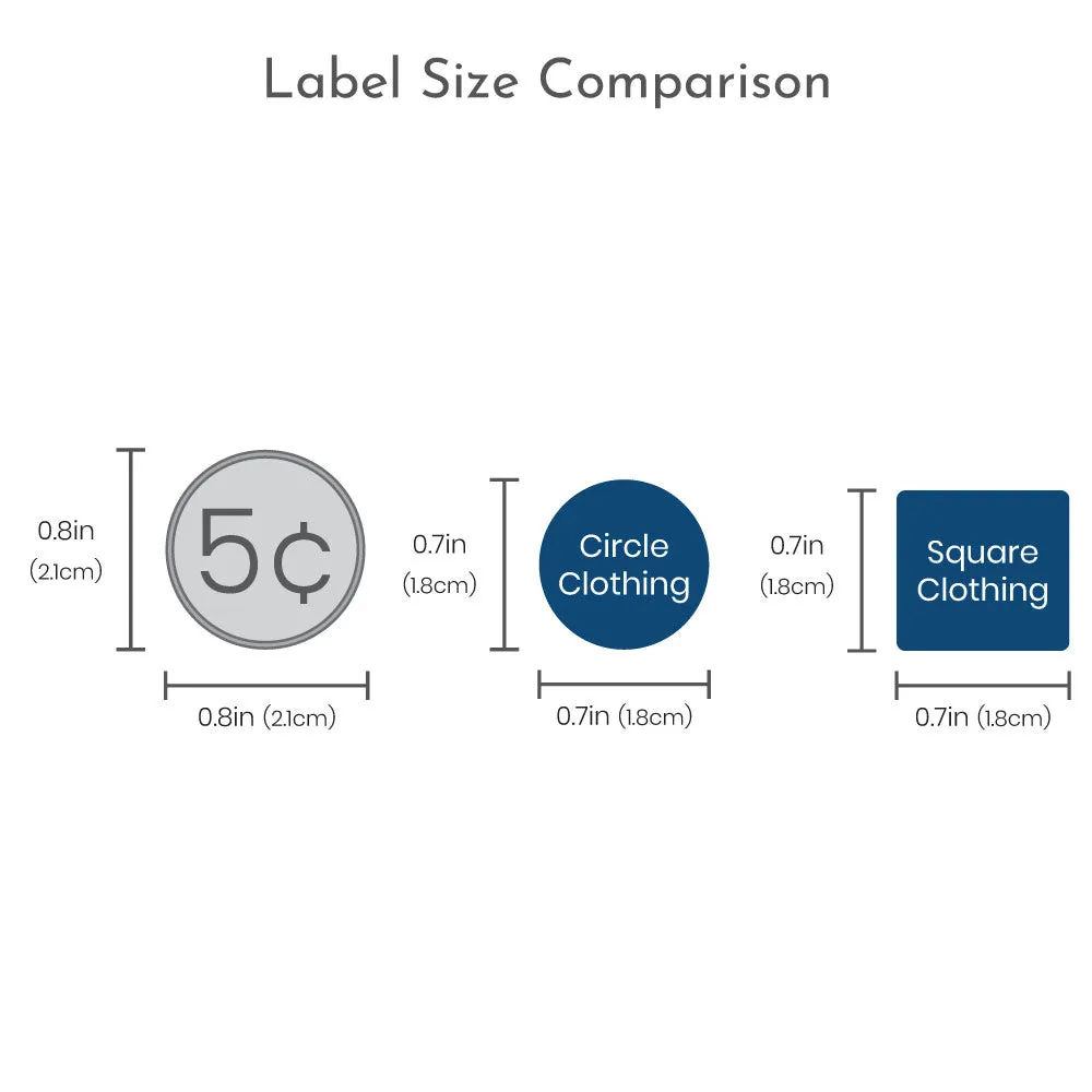 Zoo Animals Clothing Labels