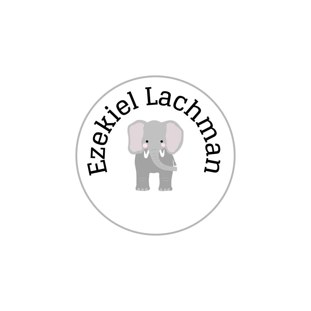 Zoo Animals Clothing Labels